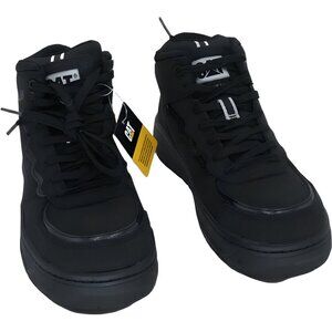 Caterpillar Women's Streamline Court Mid Comp Toe Black Nubuck Sneakers 5.5 B US